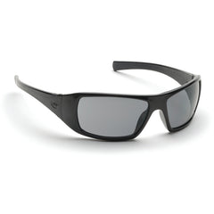 Safety Glasses - Black Frame, Gray Lens - Caliber Tooling