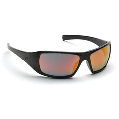 Safety Glasses - Black Frame, Ice Orange Mirror Lens - Caliber Tooling