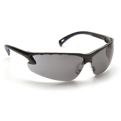 Safety Glasses - Black Frame, Gray Lens with Anti-Fog - Caliber Tooling