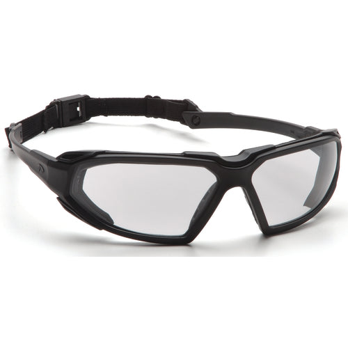 Safety Glasses - Black Frame, Clear Fog Free Lens - Caliber Tooling