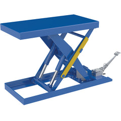 Scissor Lift Table 20 × 40 2000 Foot Pump - Exact Industrial Supply