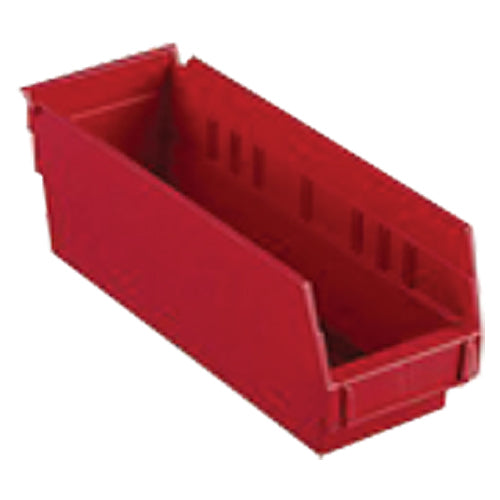 4 1/8″ × 23 5/8″ × 4″ - Red Economy Shelf Bin - Caliber Tooling