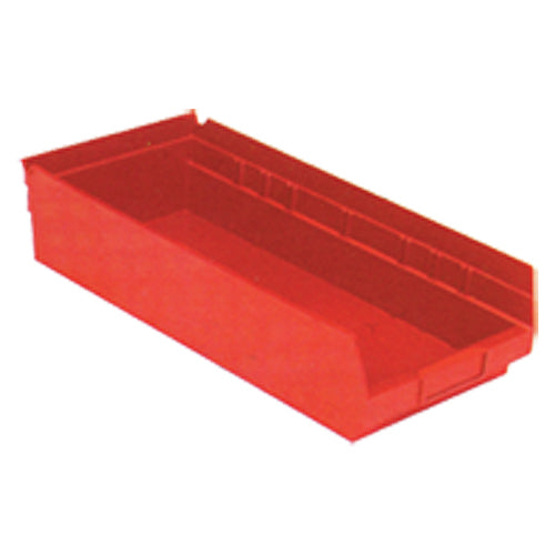 8 3/8″ × 17 7/8″ × 4″ - Red Economy Shelf Bin - Caliber Tooling