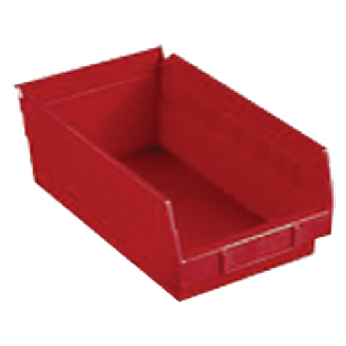 6 5/8″ × 23 5/8″ × 4″ - Red Economy Shelf Bin - Caliber Tooling