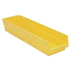 6 5/8″ × 23 5/8″ × 4″ - Yellow Economy Shelf Bin - Caliber Tooling