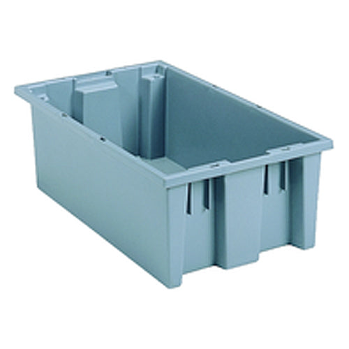 18″ × 11″ × 6″ - Gray - Nest Stack Tote Box - Caliber Tooling