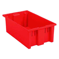 18″ × 11″ × 6″ - Red - Nest Stack Tote Box - Caliber Tooling