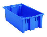 19-1/2 x 13-1/2 x 8'' - Blue Nest-Stack-Tote Box - Caliber Tooling