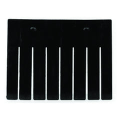 6-Pack - Black - Short Bin Dividers for use with Akro-Grid Container 33-168 - Caliber Tooling