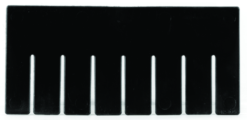 Black 6-Pack Long Bin Dividers for use with Akro-Grid Container 33-228 - Caliber Tooling