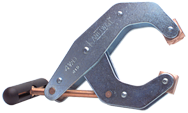 T-Handle Clamp With Cushion Handles - 1-1/4'' Throat Depth, 3'' Max. Opening - Caliber Tooling