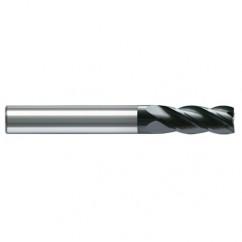 10mm Dia. - 72mm OAL - AlCrN - Solid Carbide - High Spiral End Mill - 4 FL - Caliber Tooling