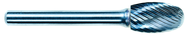 6mm EdgeHog Elliptical Carbide Bur SE-1M-D Standard Alt Diamond (Double) - Caliber Tooling