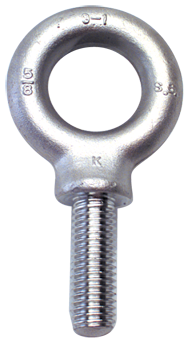 304 Stainless Eye Bolt - 1-8 Thread, 1-13/16'' Eye Dia. - Caliber Tooling