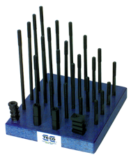 T-Nut and Stud Set - #68205; M12 x 1.75 Stud Size; 16mm T-Slot Size - Caliber Tooling