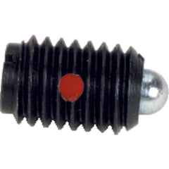 End Force Spring Plunger-Short - 0.50 lbs Initial End Force, 1.5 lbs Final End Force (8–32 Thread) - Caliber Tooling