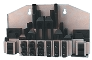 Machinist Clamping Set - #12625CK; 1/2-13 Stud Size; 5/8 T-Slot Size - Caliber Tooling