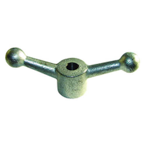 Cast Iron Ball Handles - 0.624″ Reamed Hole, 6″ Width, 2 1/2″ Overall Height, 1 5/8″ Hub Height - Caliber Tooling