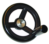 Nylon Handwheels - 9.84'' Wheel Diameter, 1.77'' Hub Diameter - Caliber Tooling