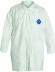 Tyvek® White No Pocket Lab Coat - X-Large (case of 30) - Caliber Tooling