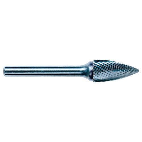 3mm EdgeHog Tree Shape Pointed End Miniature Carbide Bur SG-43M Standard - Caliber Tooling