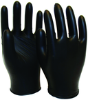 5 Mil Black Powder Free Nitrile Gloves - Size Small (case of 10 boxes of 100 gloves) - Caliber Tooling