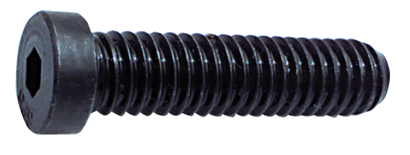 1/4-20 x 1 - Black Finish Heat Treated Alloy Steel - Cap Screws - Low Head Socket - Caliber Tooling