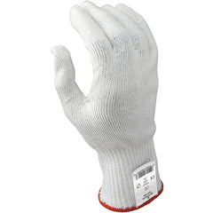 Cut resistant 10-gauge seamless knit HPPE w/Stainless Steel white ambidextrous ANSI CUT LEVEL 4/XXL - Caliber Tooling