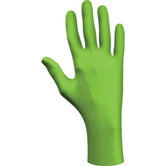 ‎Accelerator free disposable 100%-nitrile powder-free textured fingertips 9-1/2″ 4-mil rolled cuff green/extra small - Caliber Tooling