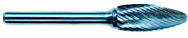 4.8mm EdgeHog Flame Miniature Carbide Bur SH-53M-D Std Alt. Diamond(Double) - Caliber Tooling