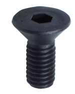 3/8-16 x 2 - Black Finish Heat Treated Alloy Steel - Cap Screws - Flat Head - Caliber Tooling