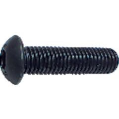 1/4″-28 × 3/4″ - Black Finish Heat Treated Alloy Steel - Cap Screws - Button Head - Caliber Tooling