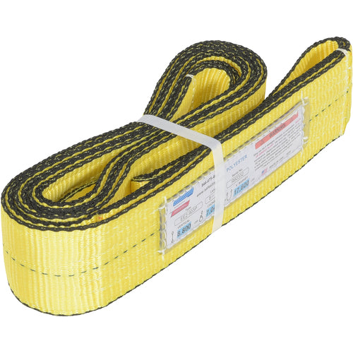 Poly Yellow Lift Web Sling 3″ × 8 Ft - Exact Industrial Supply