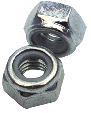 M16-2.0 - Zinc / Bright - Nylon Insert Stop Nut - Caliber Tooling