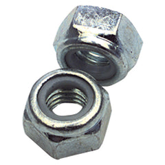 M8-1.25 - Zinc / Bright - Nylon Insert Stop Nut - Caliber Tooling