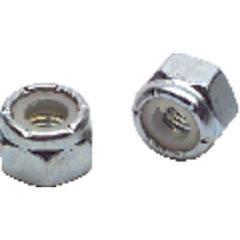 #10-32 - Zinc / Bright - Nylon Insert Stop Nut - Caliber Tooling