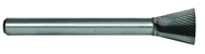 1/2 EdgeHog Back Taper Carbide Bur SN-4 Standard Alt Diamond (Double) - Caliber Tooling