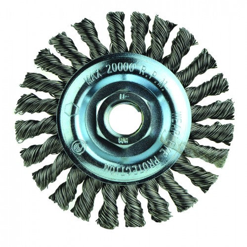 ‎4″X5/8-11 RADIAL BRUSH .020 WIRE - Caliber Tooling