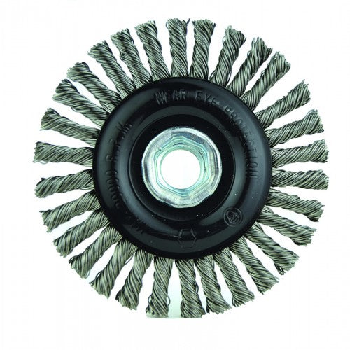 ‎4″X5/8-11 RADIAL BRUSH .020 WIRE - Caliber Tooling