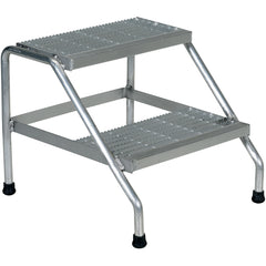 Aluminum Step Stand Welded 2 Step - Exact Industrial Supply