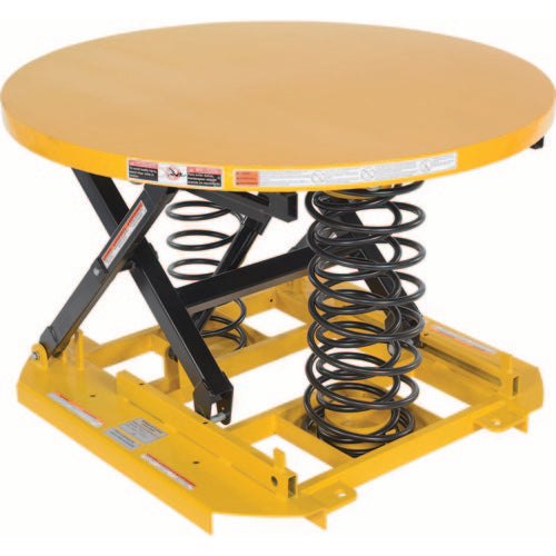 ‎Spring Scissor Table Solid Steel Top 4 - 500 - Exact Industrial Supply