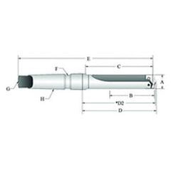 22025S-004IS T-A® Spade Blade Holder - Flute- Series 2.5 - Caliber Tooling