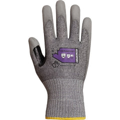 Cut resistant, puncture resistant reinforced gloves with an excellent grip