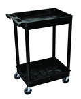 Utility Cart 2 Tub Shelves - 24" x 18" x 37-1/4" - Caliber Tooling