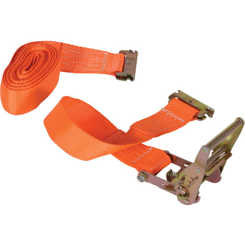 Ratcheting Cargo Strap With E-Clip 16 Ft - Exact Industrial Supply