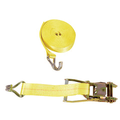 Ratcheting Cargo Strap With Rod Hook - Exact Industrial Supply