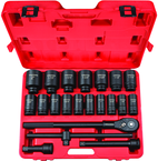 Tekton 22-Pc. 3/4" Dr Deep Impact Socket Set (Sae) - Caliber Tooling