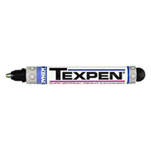 Texpen Medium Marker - Stainless Steel Ball Tip - Black - Caliber Tooling