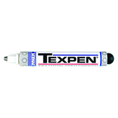 Texpen Medium Marker - Stainless Steel Ball Tip - White - Caliber Tooling