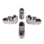 Hard Top Jaws for Scroll Chuck 5" 4-Jaw 4 Pc Set - Caliber Tooling